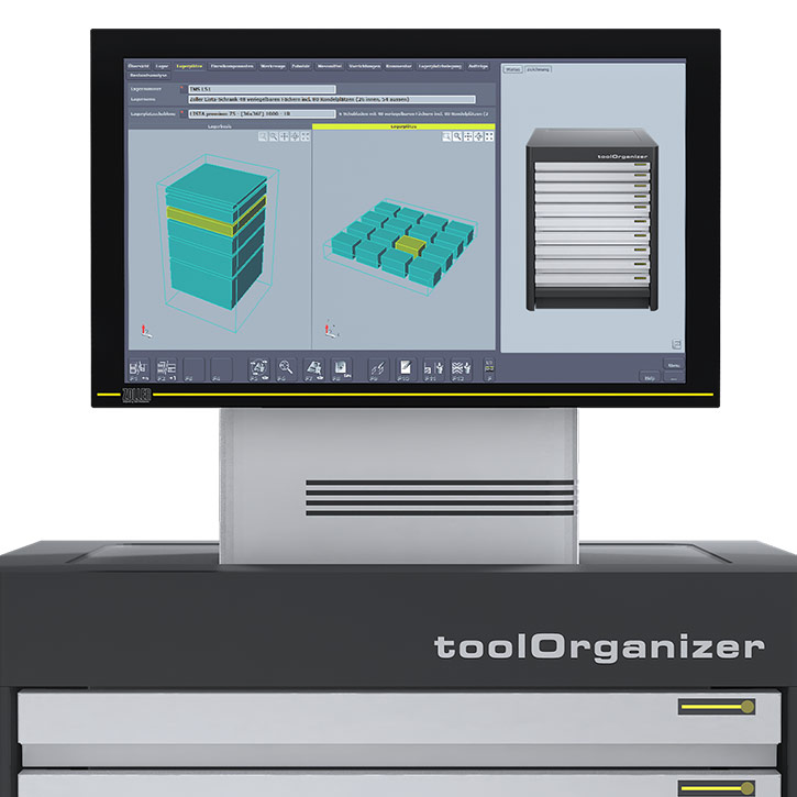 ZOLLERスマートキャビネットToolOrganizerモニタ 