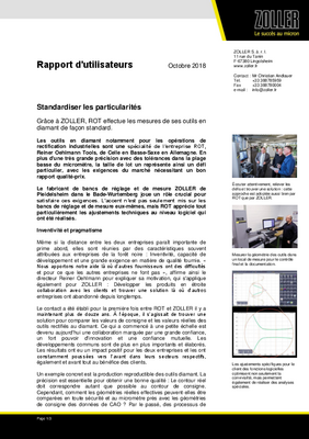 Rapport d'utilisateurs: ROT Reiner Oehlmann Tools