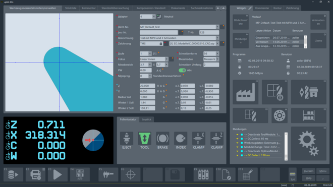 pilot 4.0 image processing screen ZOLLER pilot 4.0 image processing screen ZOLLER