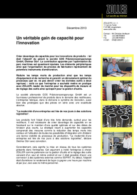 Rapports d'utilisateurs : GDS