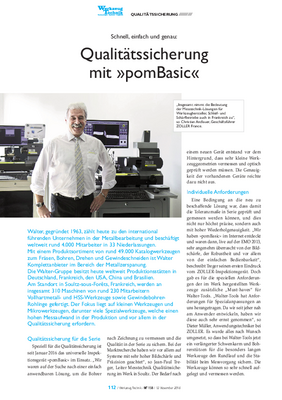 Anwenderbericht Walter AG